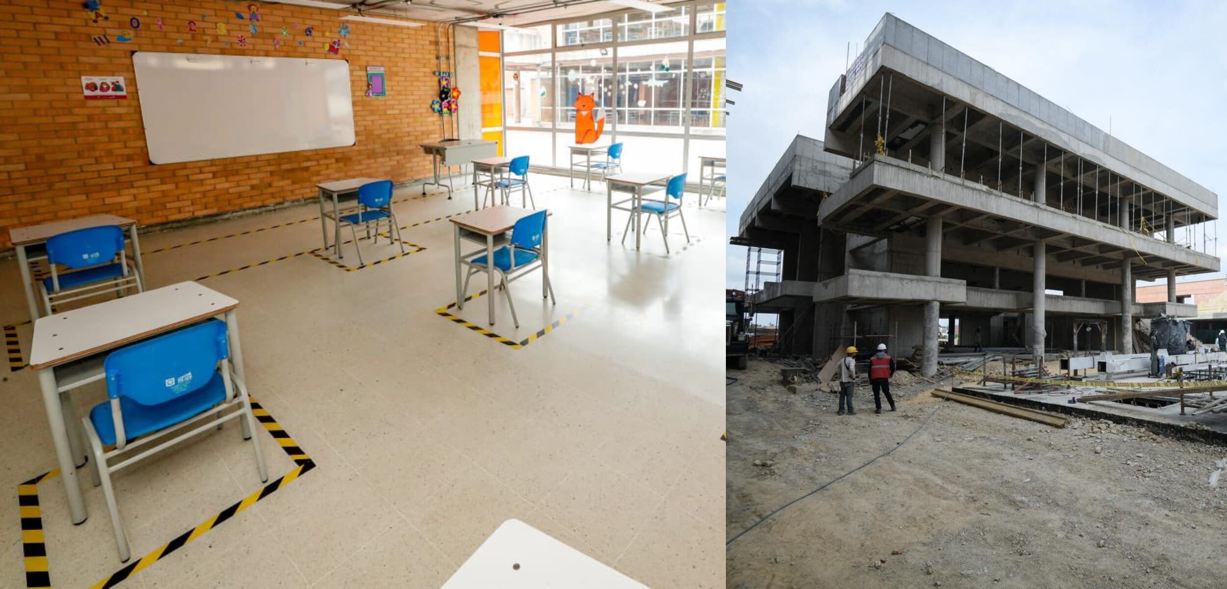 Remodelación colegios públicos de Bogotá en pandemia