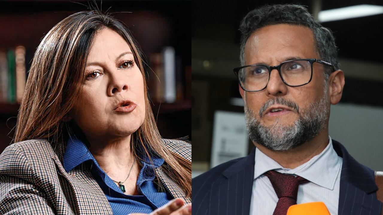 La fiscal Luz Adriana Camargo y el abogado Miguel Ángel del Río.