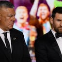 Presidente de AFA y Messi.