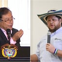 Presidente Gustavo Petro y el gobernador de Córdoba Orlando Benítez