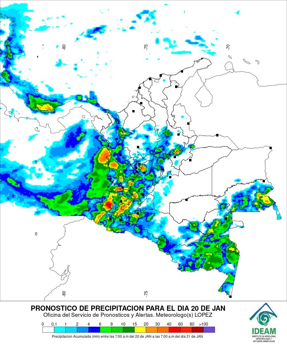 El Ideam recomienda estar atentos a los entornos y reportar cualquier eventualidad