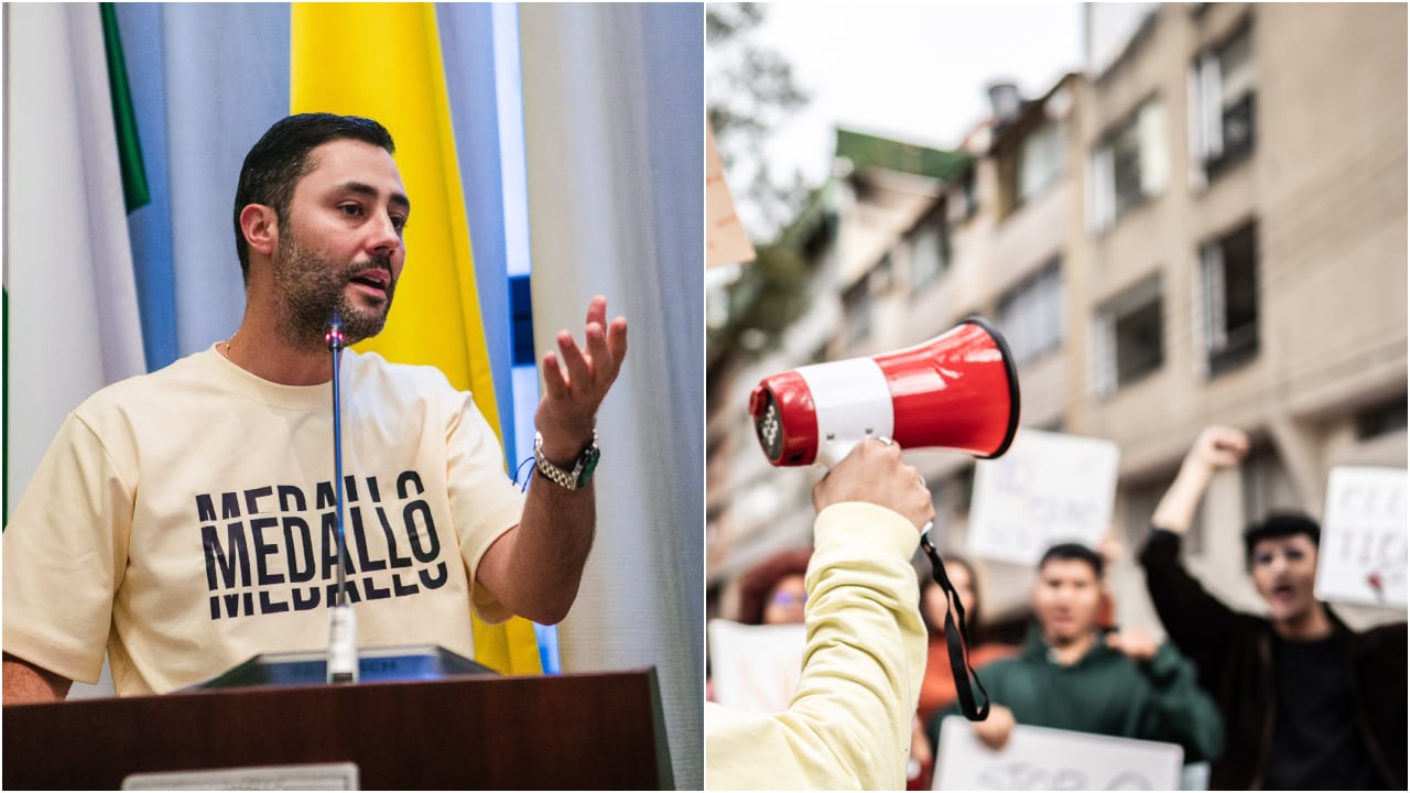 Exconcejal de Medellín, Sebastián López, celebra el borrador del decreto sobre el derecho a la protesta firmado por la Presidencia.