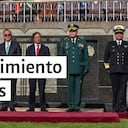 La ceremonia de transmisión de mando y de reconocimiento de las tropas militares