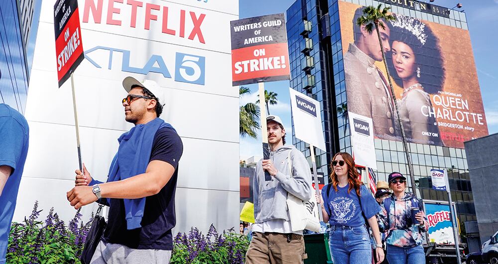 Huelga de guionistas en Los Ángeles