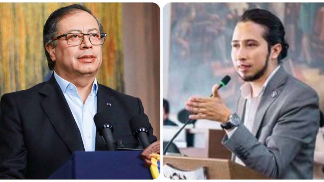 El presidente Gustavo Petro y el concejal Julián Rodríguez Sastoque
