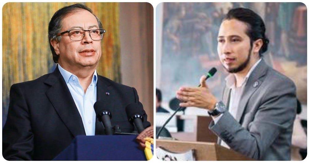 El presidente Gustavo Petro y el concejal Julián Rodríguez Sastoque