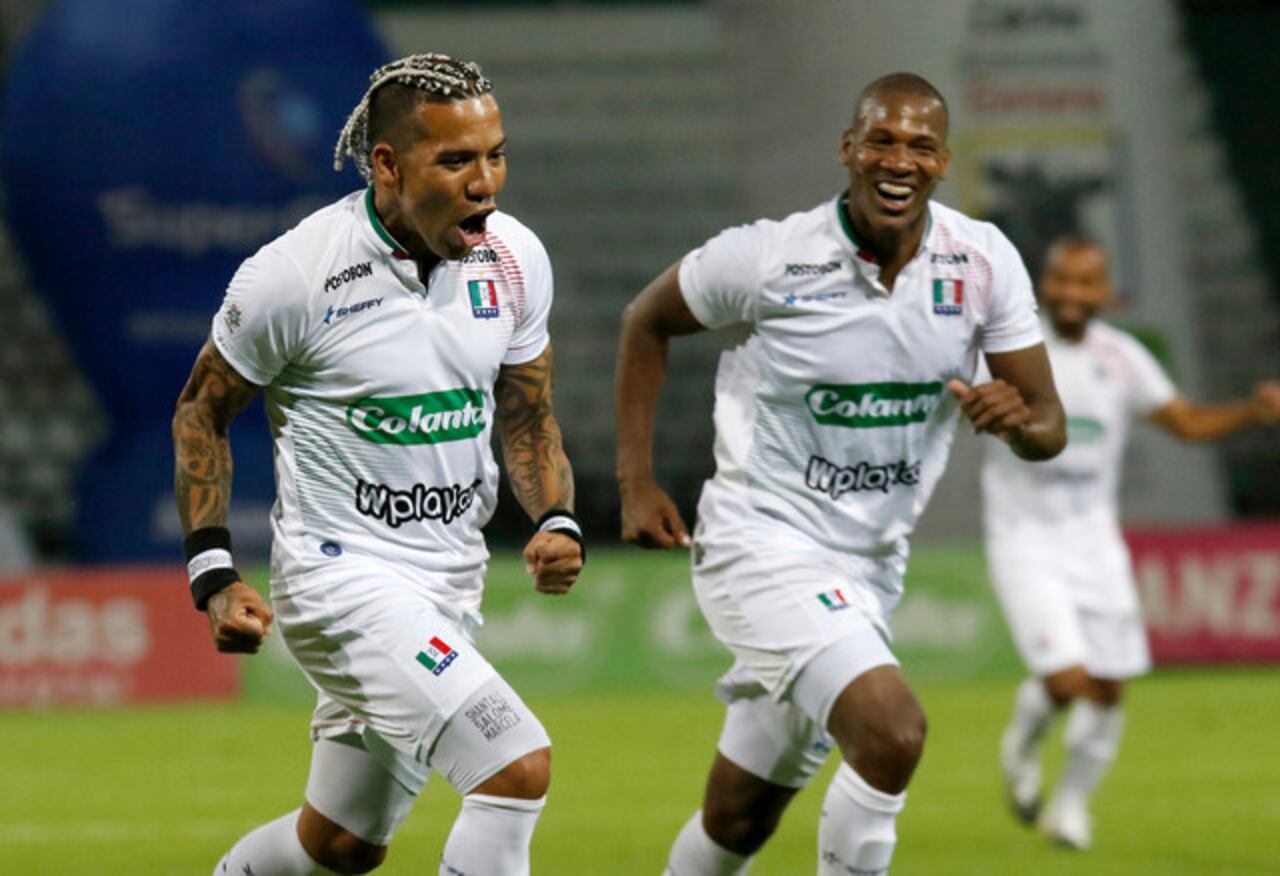 Dayro Moreno vistiendo los colores del Once Caldas en el año 2020