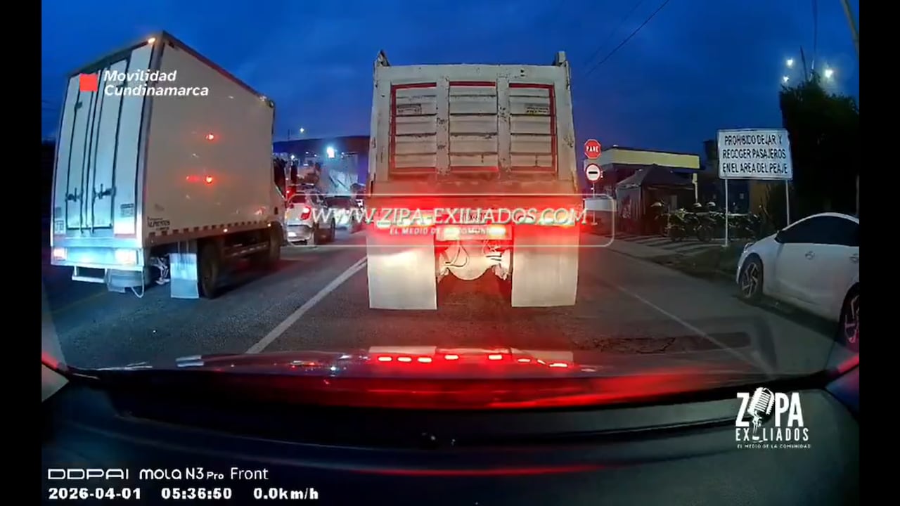 Video del accidente en Zipaquirá.