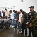 Capturados por extorsión en Medellín.