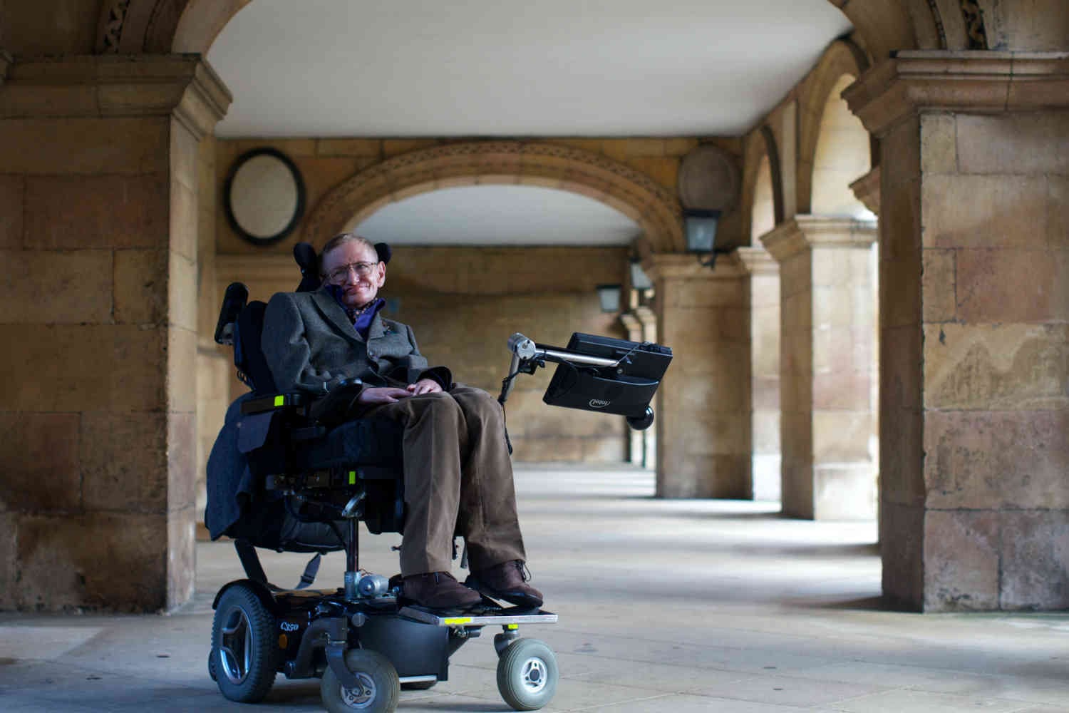 Septiembre de 2013. Proyección del documental ‘Hawking’ en el Cambridge Film Festival, en Inglaterra. AFP