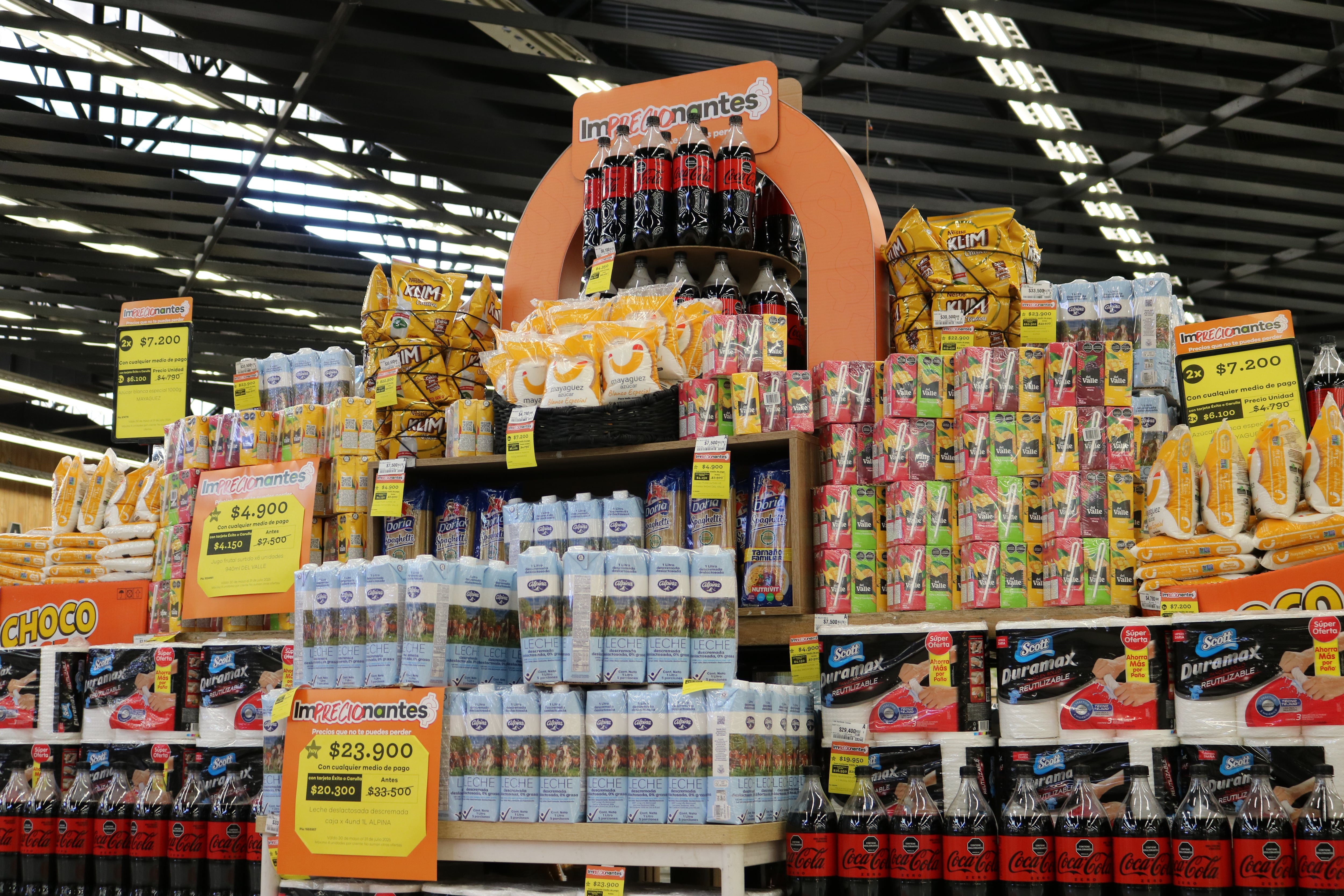 Esta campaña del Grupo Éxito incluirá la mayoría de los productos de la canasta básica familiar.