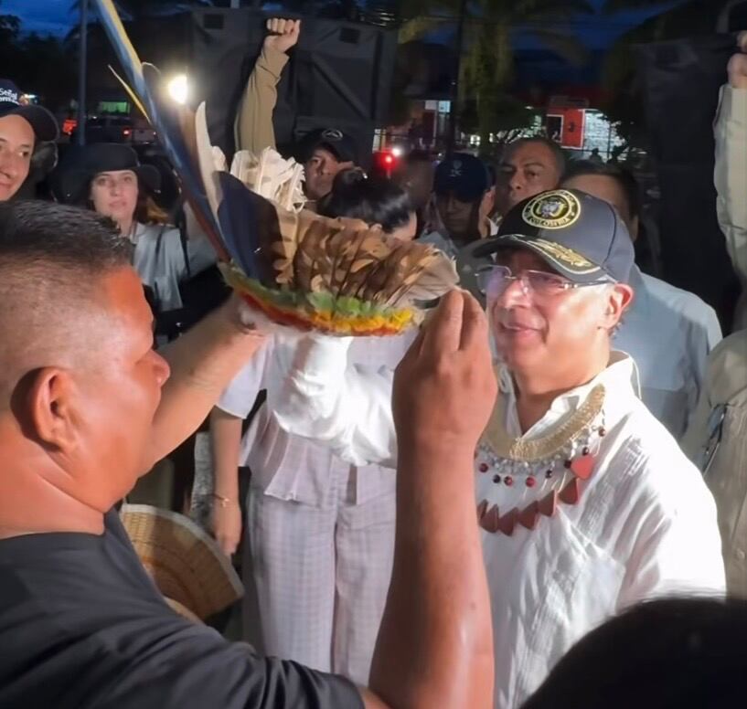 El presidente Gustavo Petro vivió llamativo momento en el Amazonas en pleno evento público.