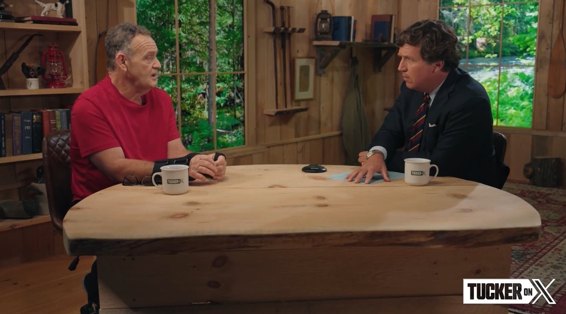 Tucker Carlson Larry Sinclair. Foto: Captura de pantalla X @TuckerCarlson.