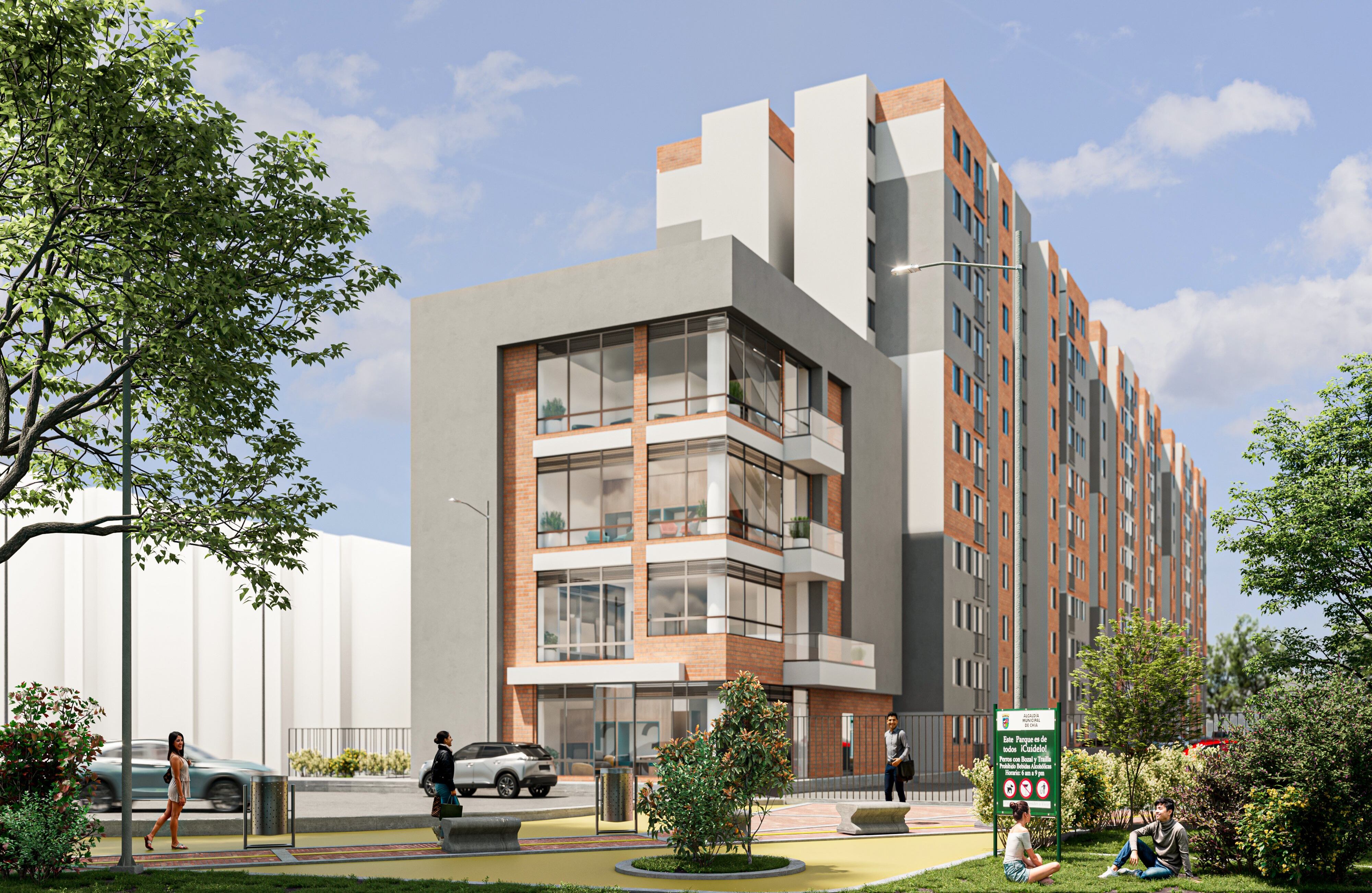 Inari, en Chía, es un proyecto de 649 apartamentos VIS que sobresale por su ubicación estratégica, con importantes vías de acceso y su alta valorización.