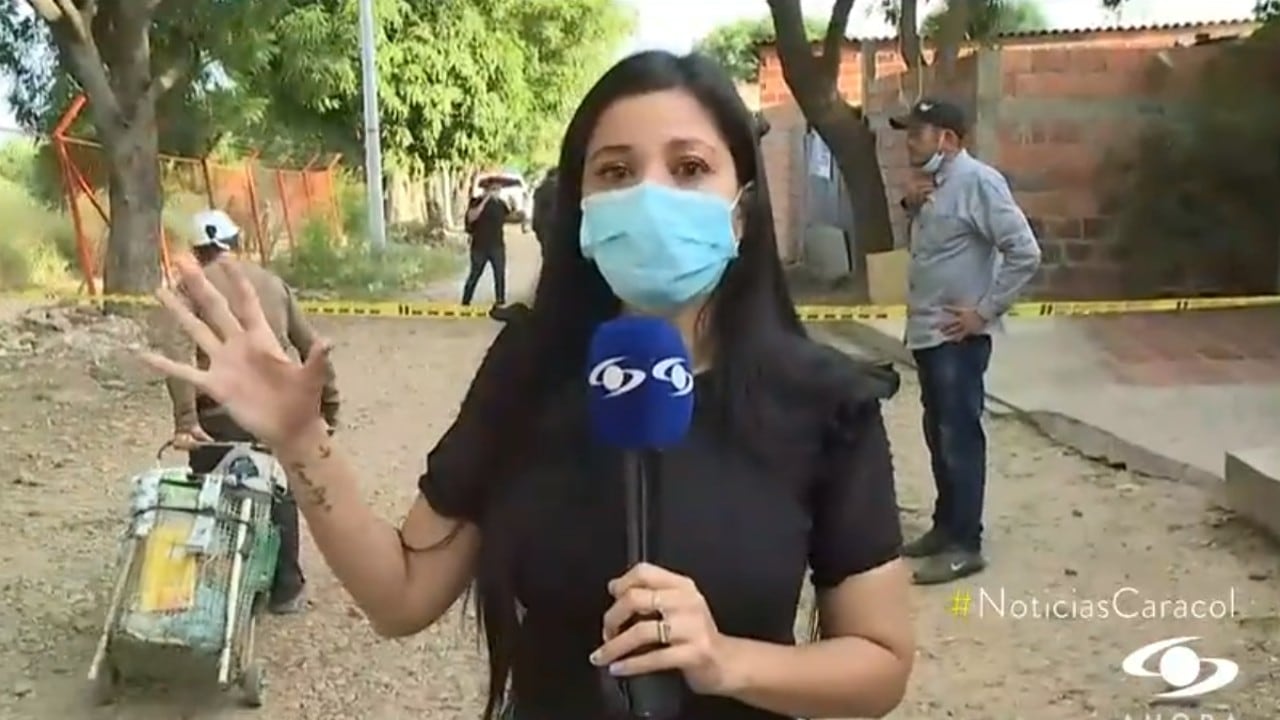 La comunicadora estuvo muy cerca de la segunda explosión donde murieron dos policías