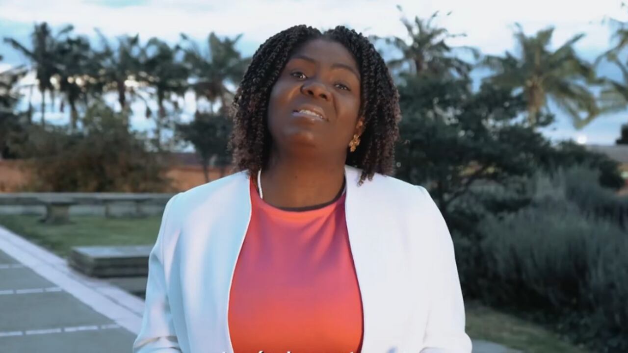 La vicepresidenta, Francia Márquez, en el video que publicó con motivo de sus dos años de gobierno