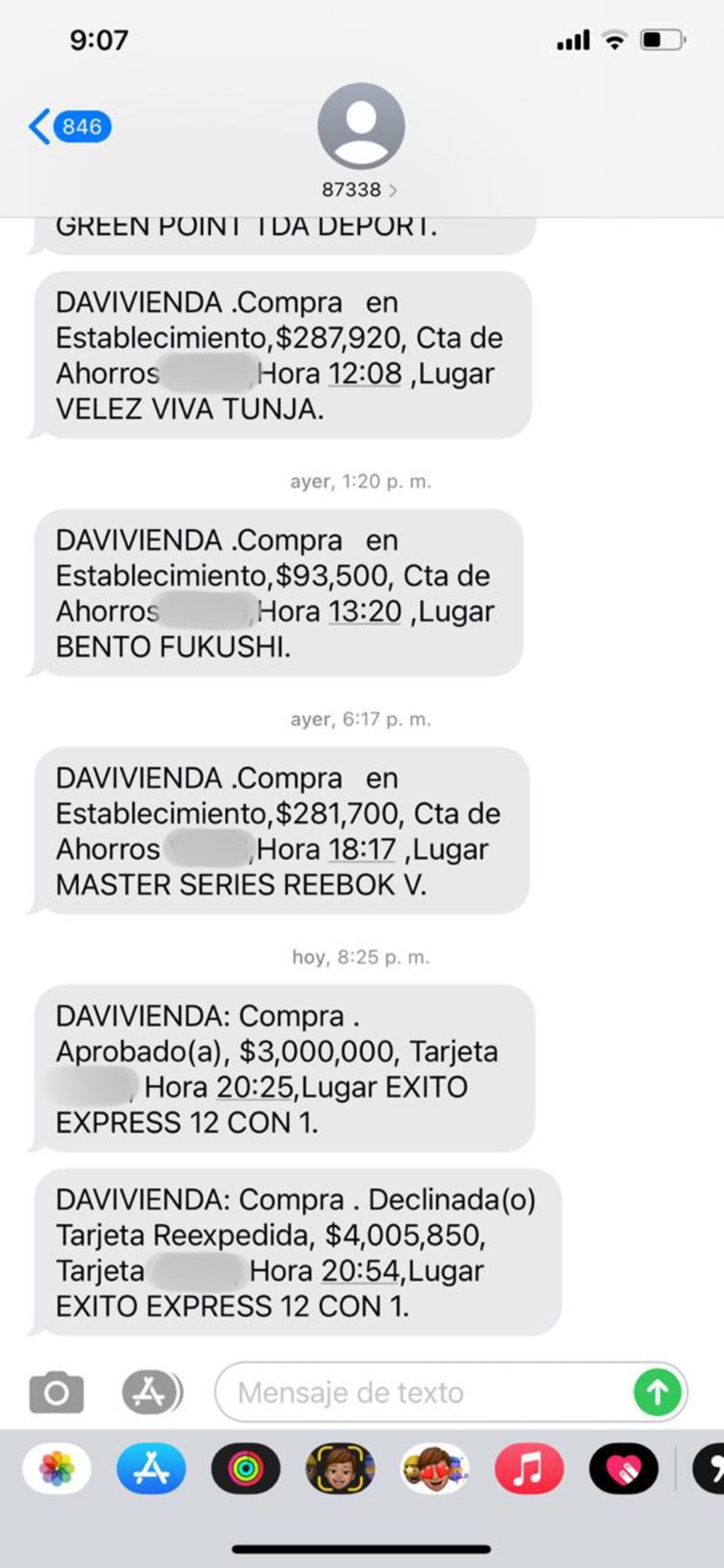 Uno de los movimientos bancarios que se habrían hecho sin autorización de su dueño