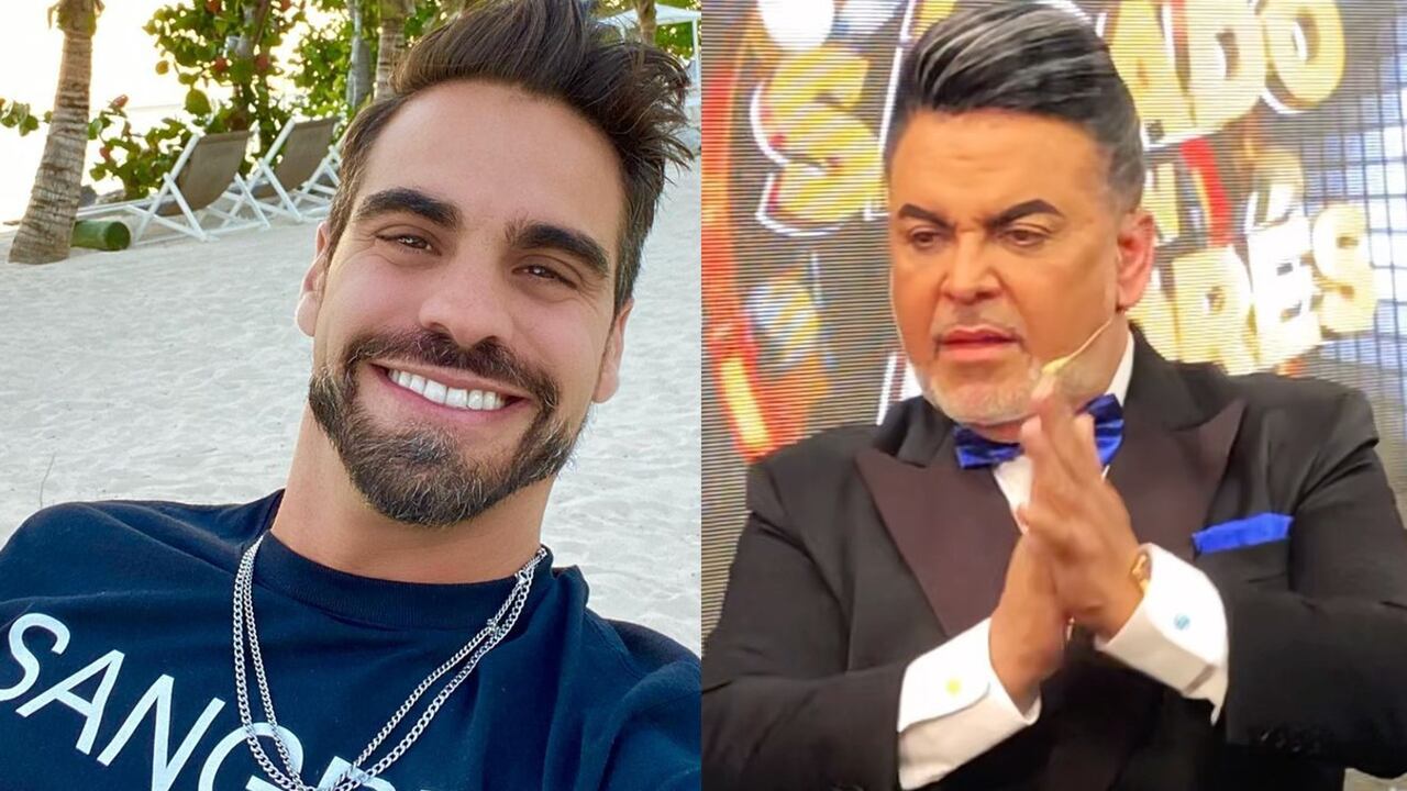 Tanto el novio de Carmen Villalobos como el famoso presentador tuvieron cruce de fuertes palabras en vivo y en directo.