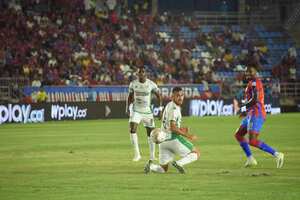 Imagen del partido entre Unión Magdalena y Deportivo Cali por la fecha 14 del segundo semestre de la Liga colombiana 2023.