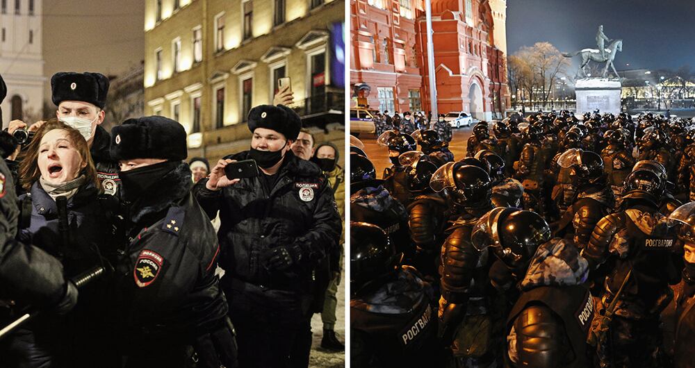 La detención de Navalni, sumada a la crisis económica, la pandemia y los lujos que ostenta Putin desataron la furia de miles de manifestantes.