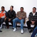 Al país lo tomó por sorpresa, el martes, la extradición de 14 paramilitares. De izquierda a derecha, Rodrigo Tovar (‘Jorge 40’), Manuel Torregrosa, Hernán Giraldo, Diego Murillo (‘Berna’), Francisco Zuluaga (‘Gordolindo’), Guillermo Alzate (‘Pablo Sevillano’) y Nodier Giraldo. Se abrió el debate sobre la Ley de Justicia y Paz