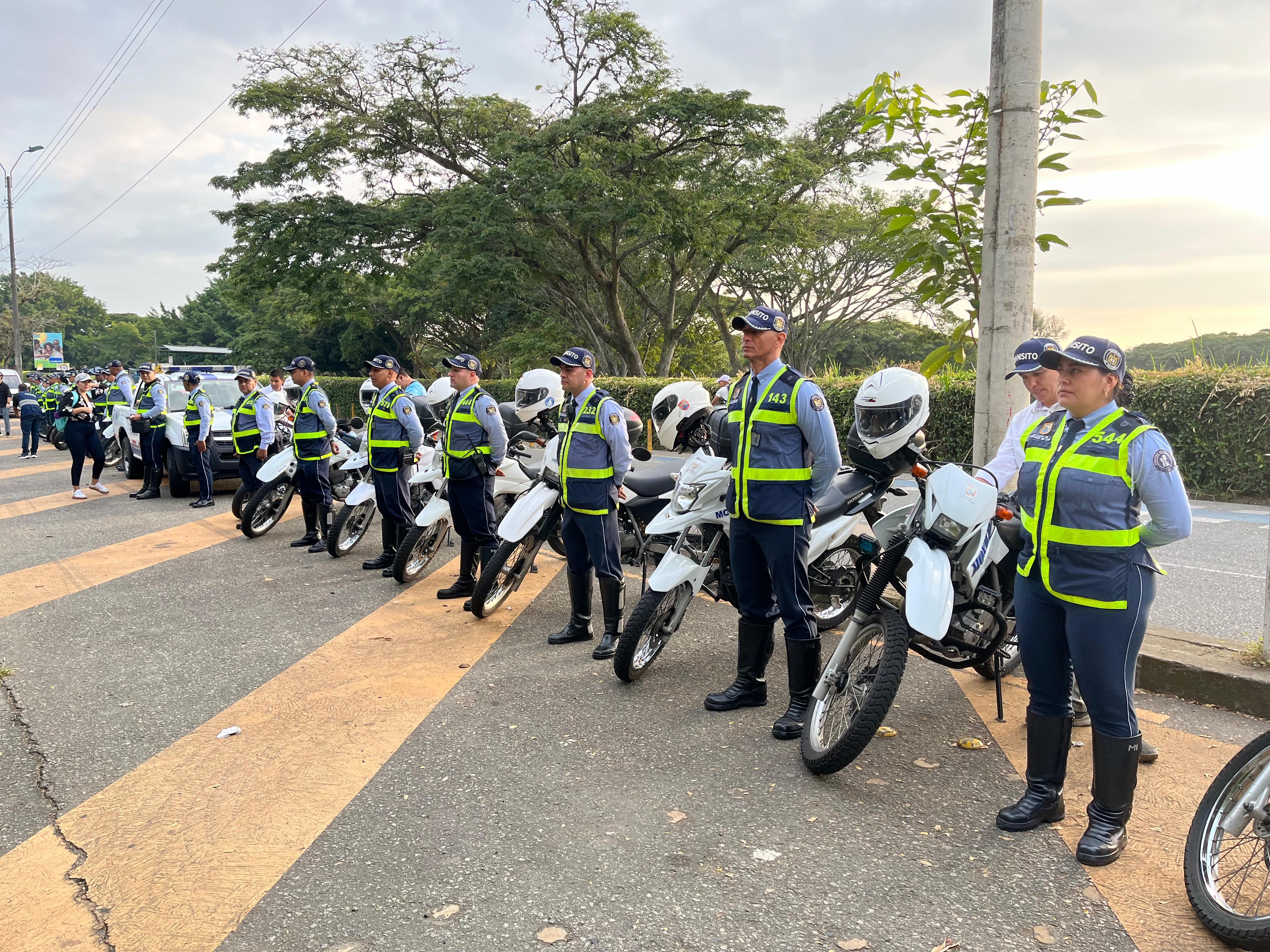 Un total de 30 agentes de tránsito estarán encargados de regular el flujo vehicular.