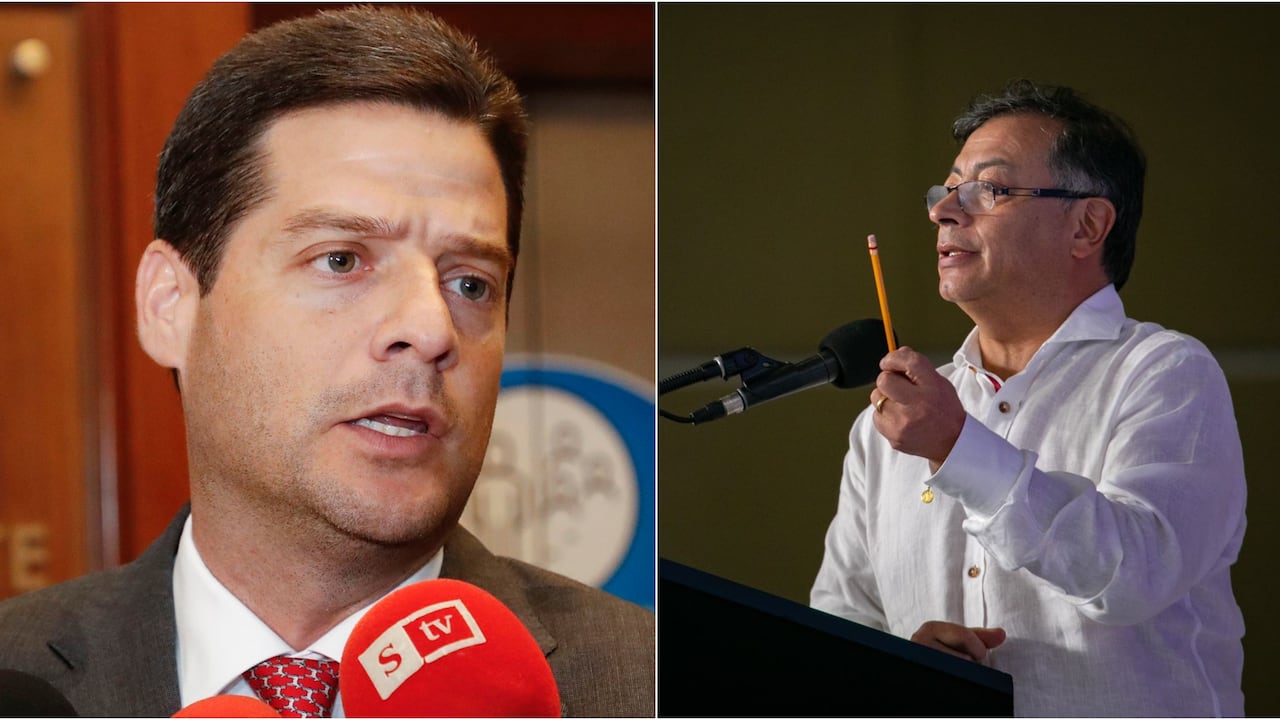 Mauricio Amín y el presidente Gustavo Petro.