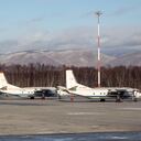 Varios aviones AN-26 en un aeropuerto de Kamtchatka.