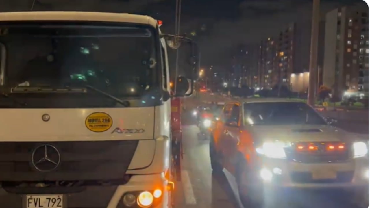 Así avanza el tránsito en la capital.