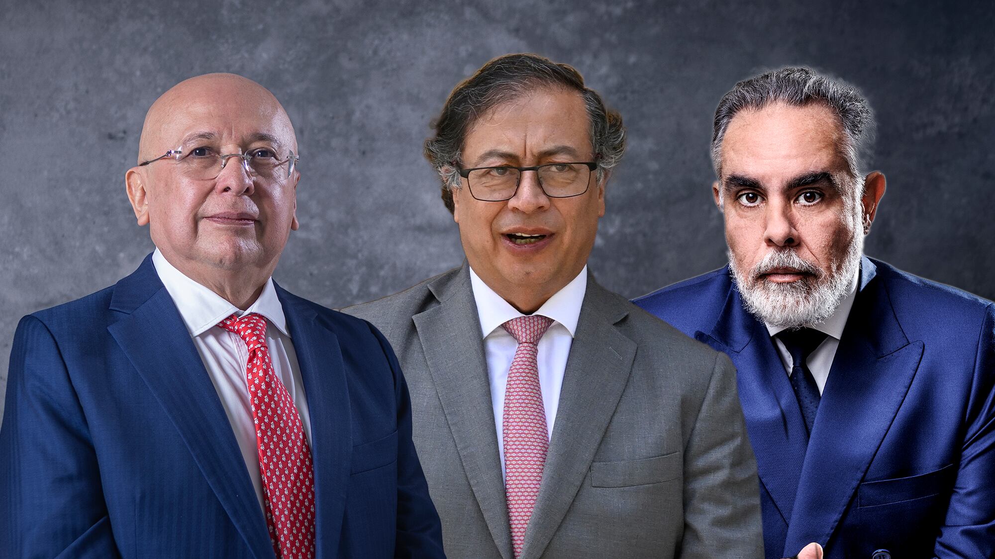 Eduardo Montealegre, Gustavo Petro, Armando Benedetti.