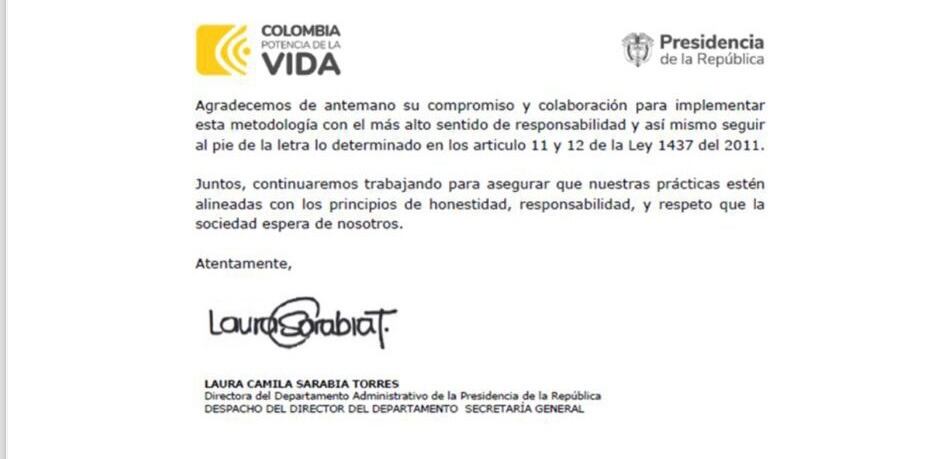 Circular Laura Sarabia