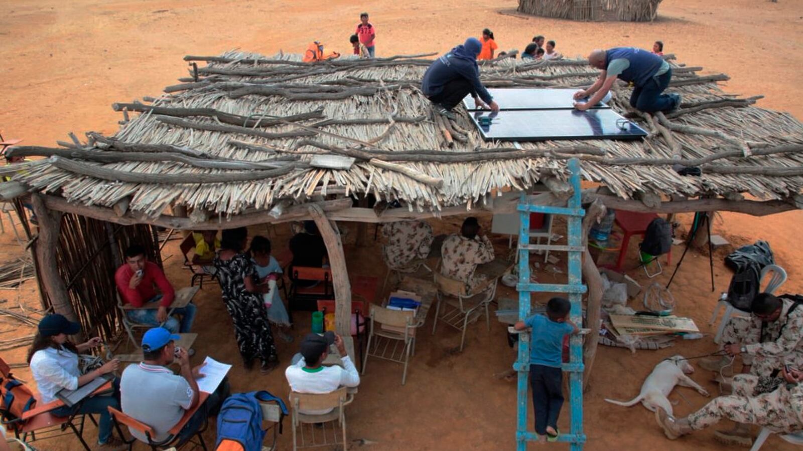 En total, el MAC ha instalado cuatro sistemas de paneles solares en la Alta Guajira