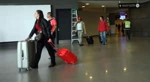 Salidas de vuelos internacionales desde el aeropuerto El Dorado, de Bogotá.