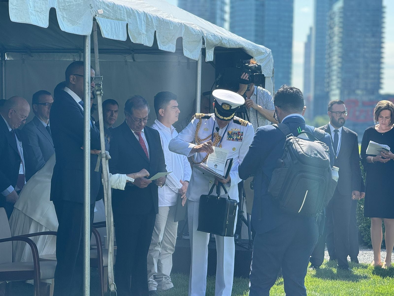 Gustavo Petro en la sede de la ONU