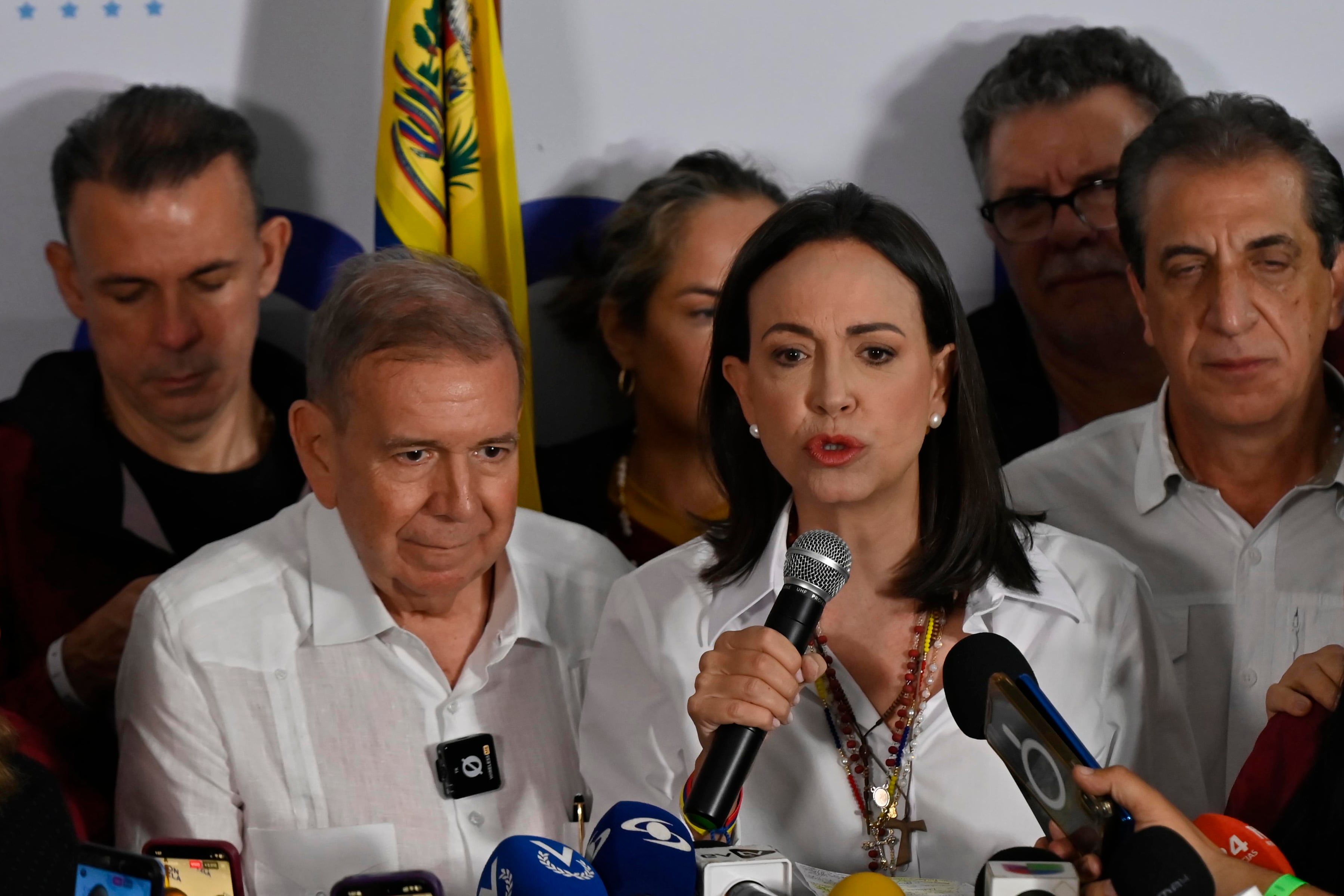 María Corina Machado y Edmundo González