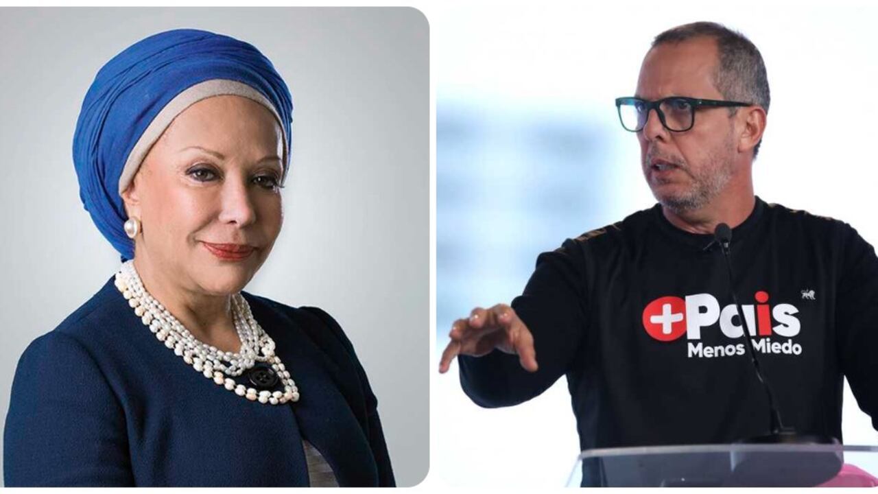 Piedad Córdoba y Alfredo Saade.