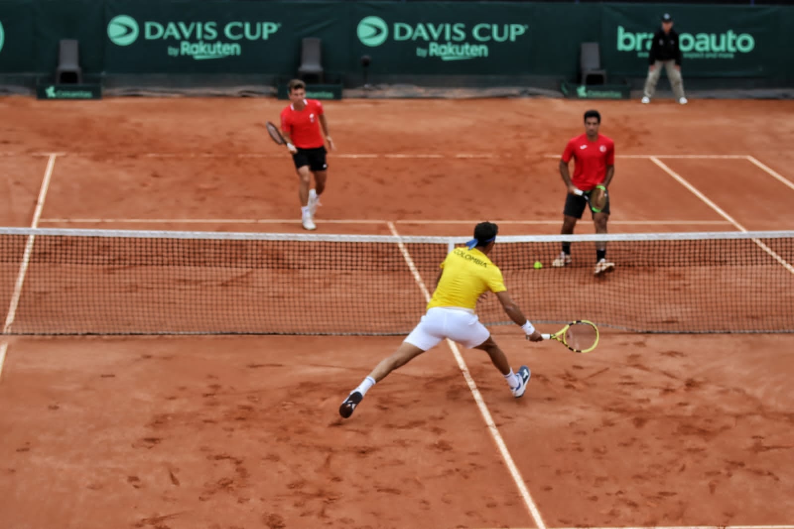 Juan Sebastián Cabal y Robert Farah
3er partido Copa Davis y clasificación de Colombia a la siguiente ronda.