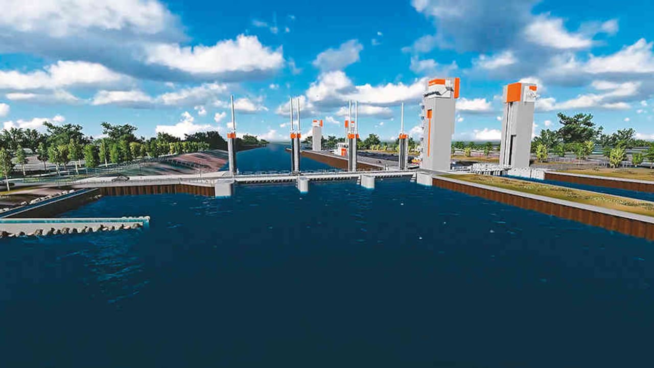 Render del Macroproyecto del Canal del Dique.