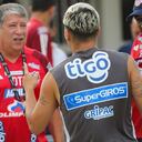 Quintero y el 'Bolillo' durante un entrenamiento de Junior.