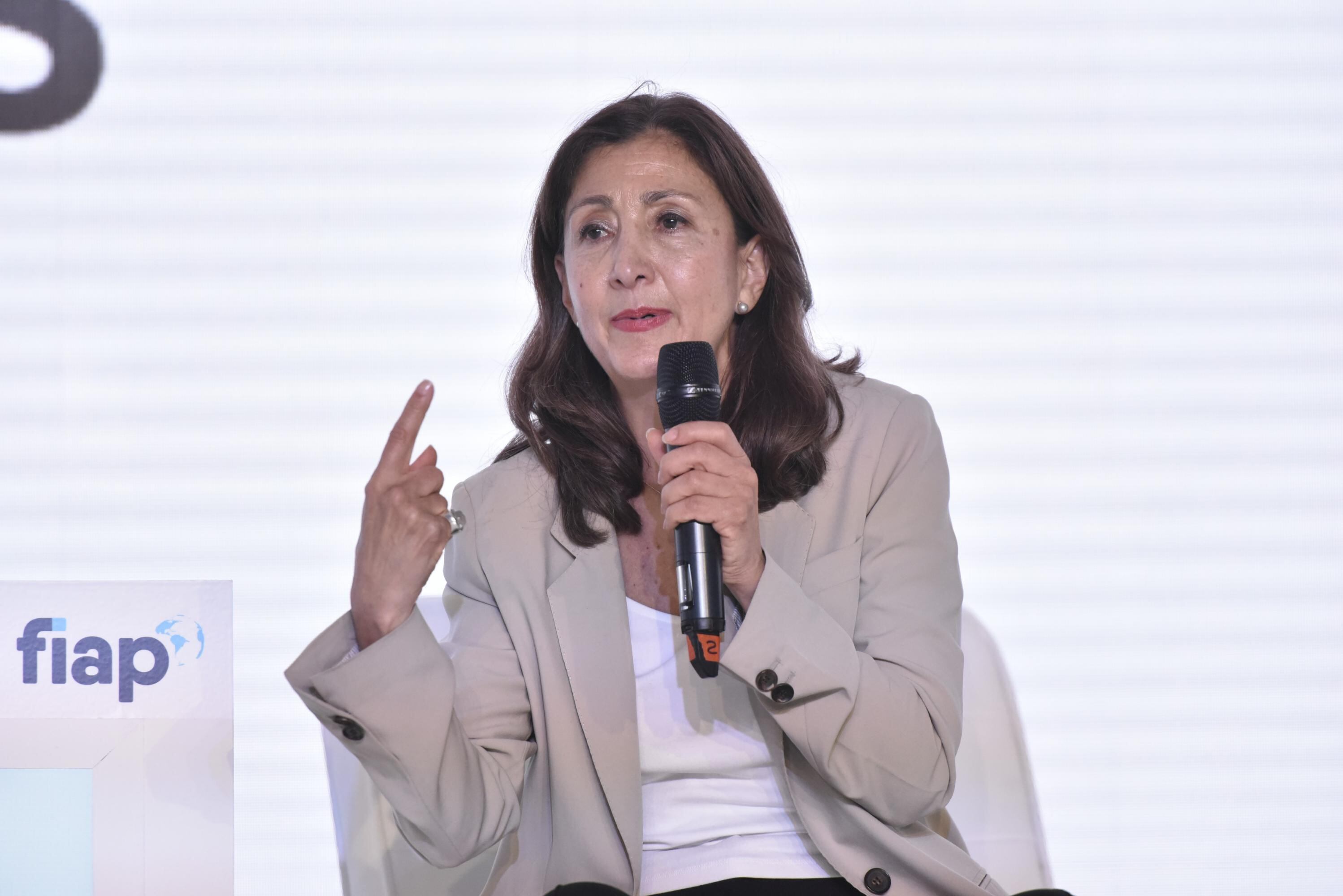 Ingrid Betancourt, candidata a la presidencia por el Verde Oxígeno.