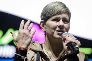 Bogotá. 23 de Agosto de 2023. La Policía Nacional realiza el lanzamiento del Centro Integrado Nacional para la Prevención, Atención y Protección de Violencias basadas en Género. En la foto: Veronica Alcocer, primera dama de Colombia. (Colprensa - Mariano Vimos)