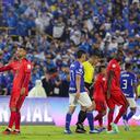 Imagen del partido entre Independiente Millonarios y América de Cali por la fecha 2 del cuadrangular semifinal del Grupo B.