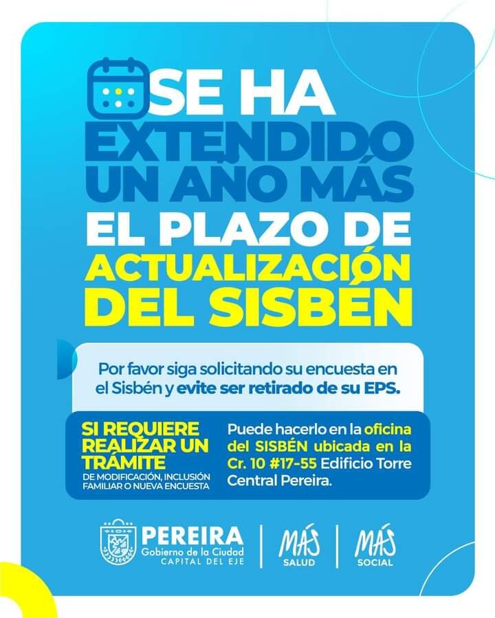 La encuesta se debe actualizar para evitar ser retirado de la EPS