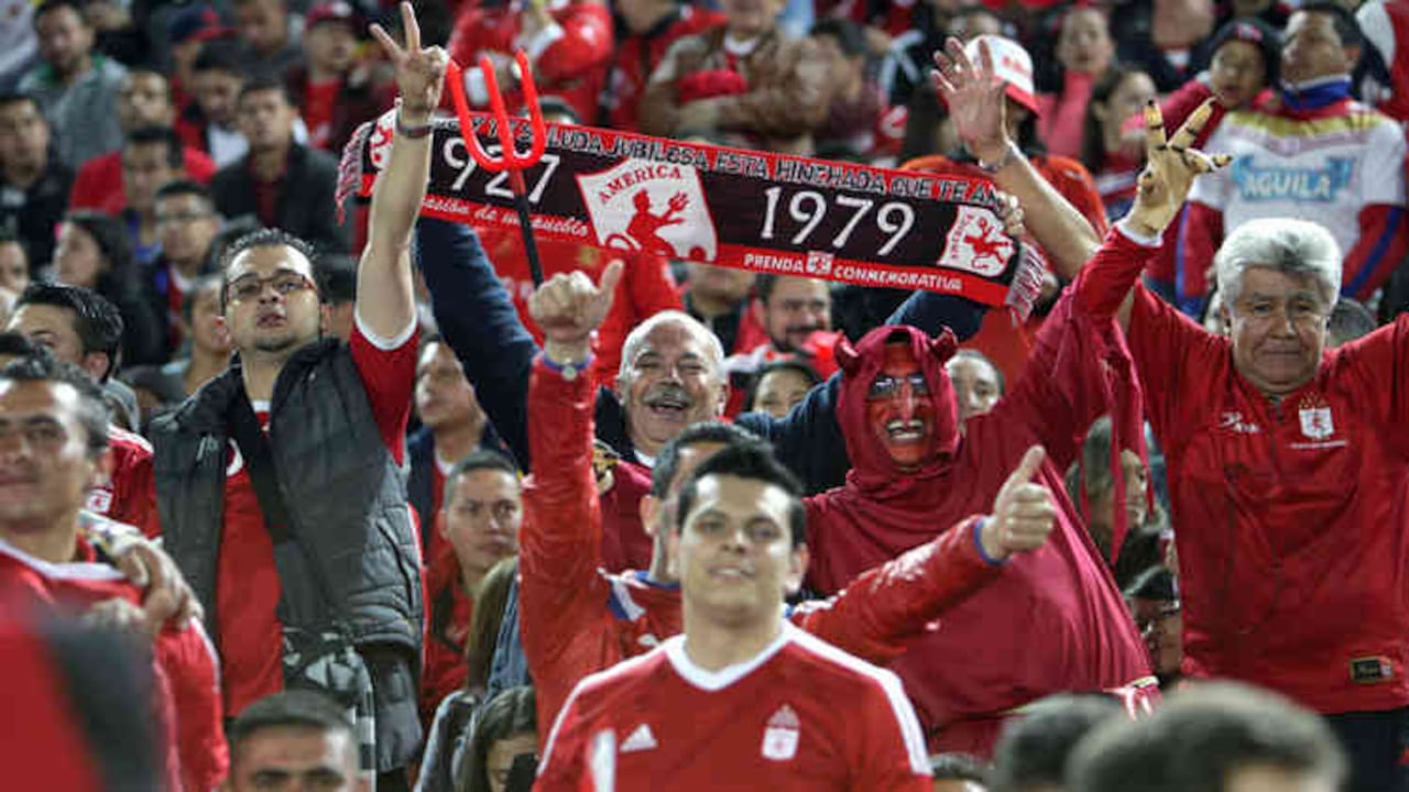 América de Cali, equipo con gran afición en Bogotá