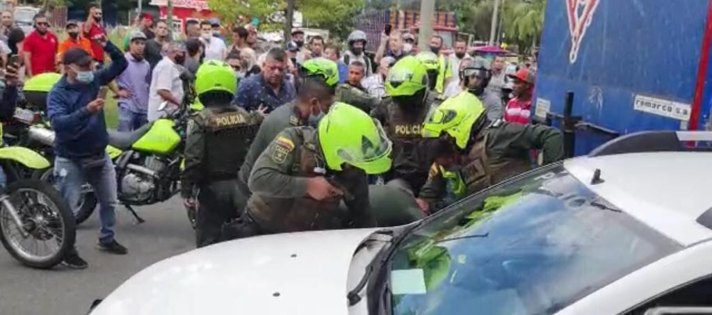 Cinematográfico atraco en el Poblado de Medellín