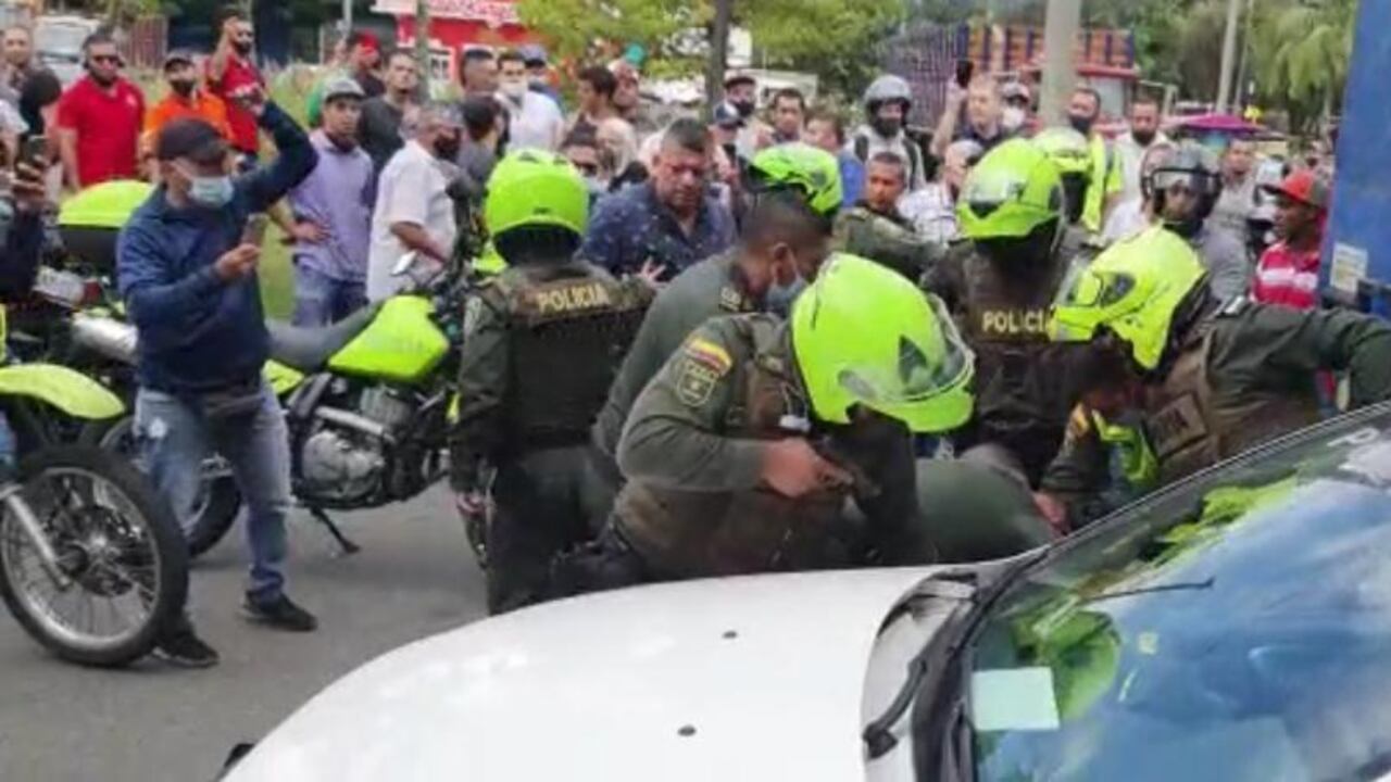 Cinematográfico atraco en el Poblado de Medellín
