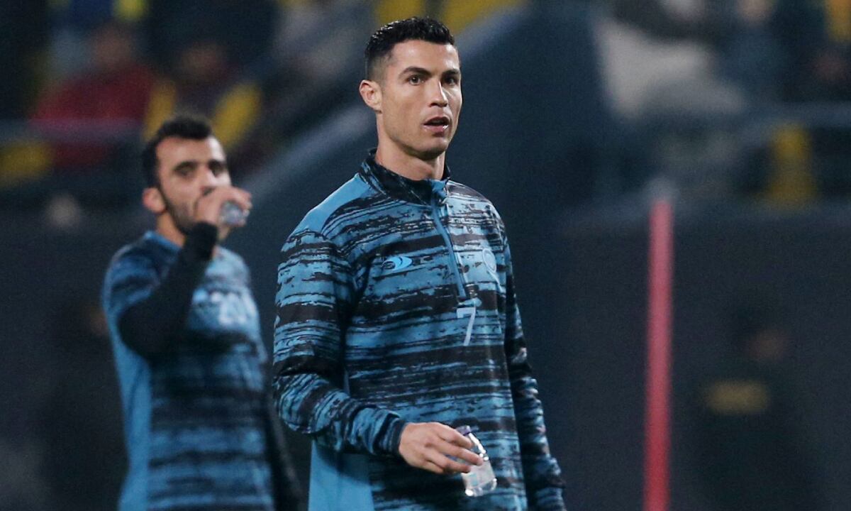 Soccer Football - Al Nassr unveil new signing Cristiano Ronaldo - Mrsool Park, Riyadh, Saudi Arabia - January 3, 2023 New Al Nassr signing Cristiano Ronaldo during training REUTERS/Ahmed Yosri