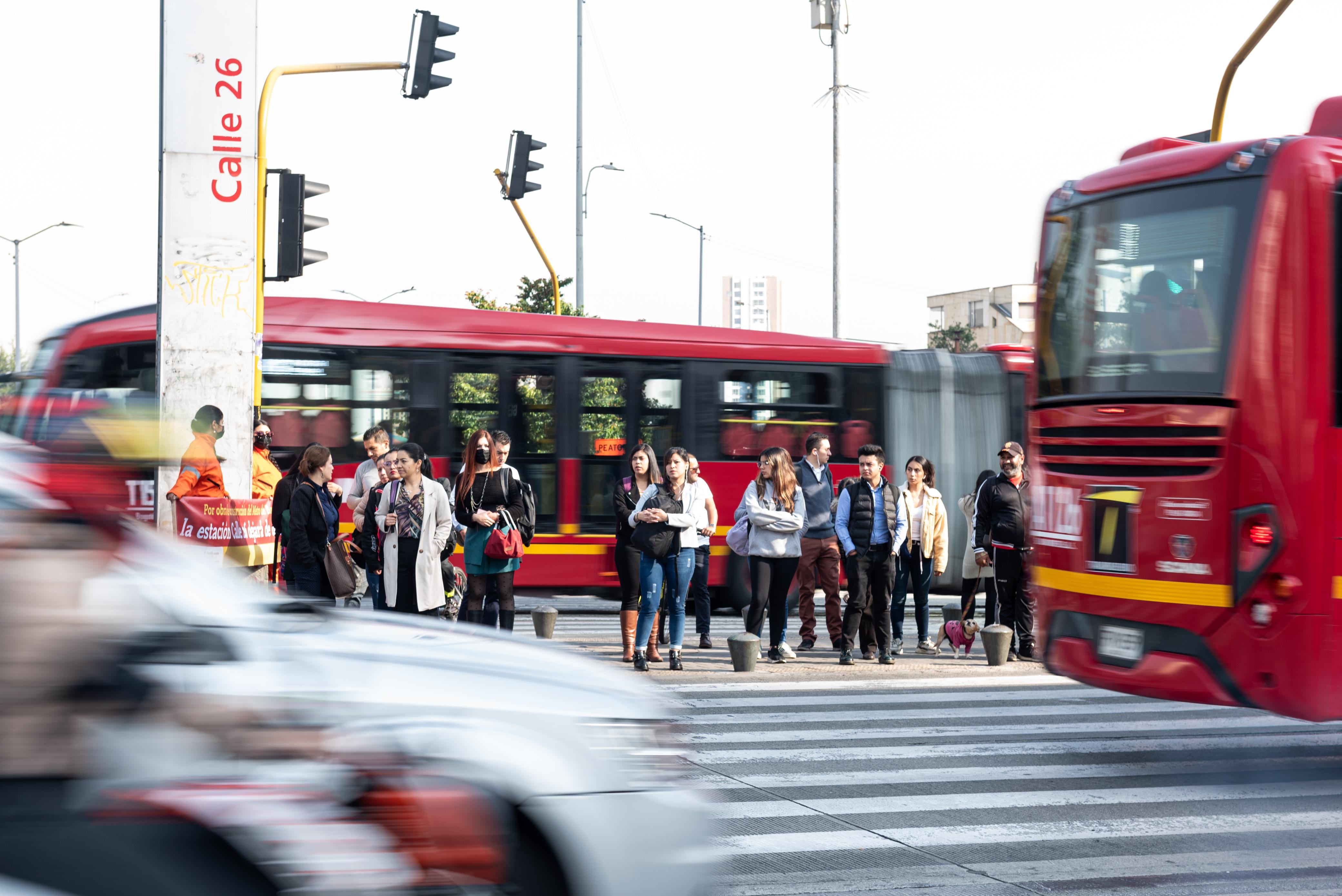 Cierre estación de TransMilenio Calle 26
