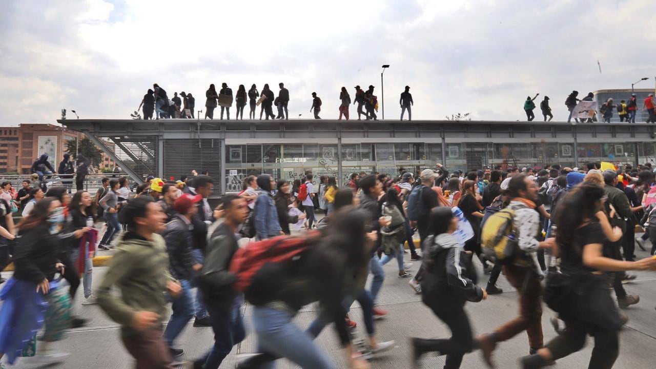 Manifestantes el pasado 21 de noviembre