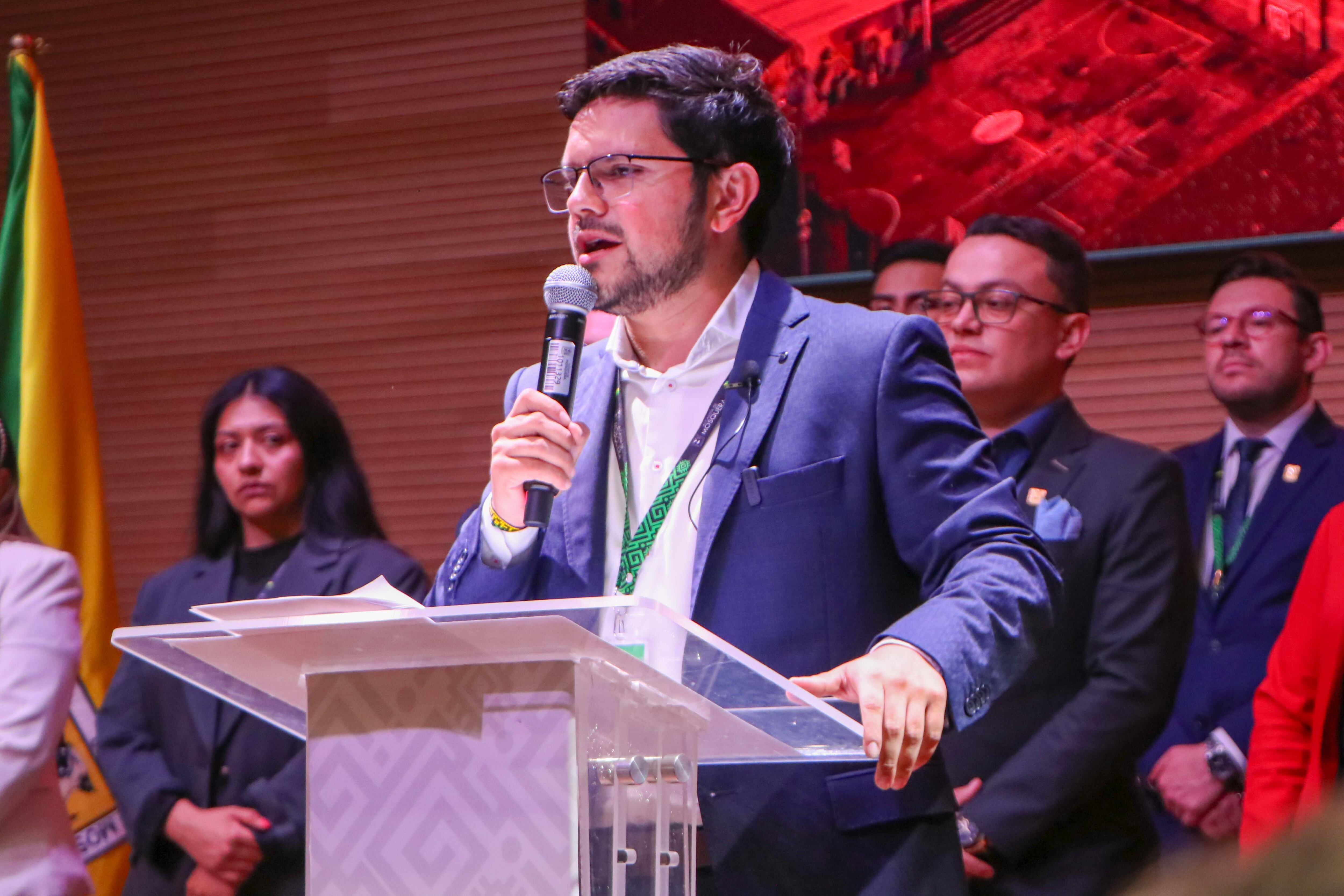 El alcalde de Mosquera, Nelson Parra